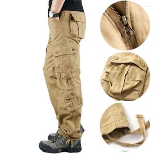 Pantalon masculin quatre saisons masculines cargo kaki pantalon militaire décontracté coton pantalon tactique multi-poches armée pantalon militaire homme