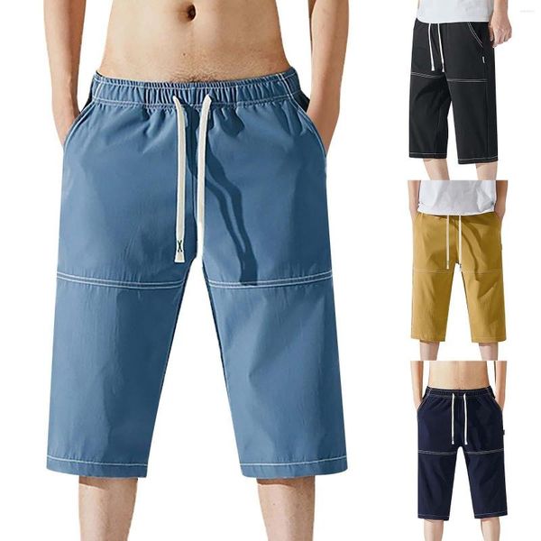 Pantalons pour hommes Fille Gelée Sandale Séchage Rapide Et Respirant Été Capris Pour Hommes Décontracté Voyage Ample Ajustement Travail Hommes Large Shorts