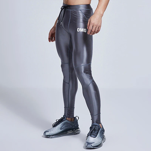 Pantalones para hombres de plata de plata de plata