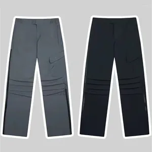 Pantalons pour hommes Grailz Pantalons de survêtement imperméables Hommes Femmes Qualité Structure fonctionnelle Adhésif Pressé Zipper Pantalon droit