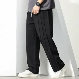 Pantalon masculin gxxh 80% pantalon en polyester plus marque de mode mascues 2024 Summer Straig décontracté en vrac de survêtement 140 kg