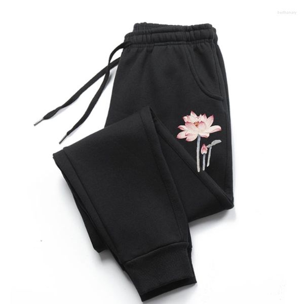 Pantalon pour hommes Harajuku Goblincore Designer Peluche Summer Impression Anime Fleurs Pantalon urbain Blouse 2023 Pantalon pour hommes Noir Basic Graphi