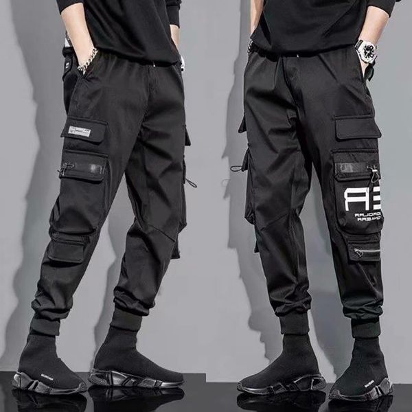 Pantalons pour hommes Harajuku Joggers Cargo Hommes Mode Militaire Techwear Running Streetwear Homme Vêtements Hip Hop Punk Sports Wear Été 230107