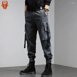Pantalon masculin harajuku hommes cargo coton pur coton de haute qualité longueur de cheville 9 partie pantalon tactique extérieur de style militaire