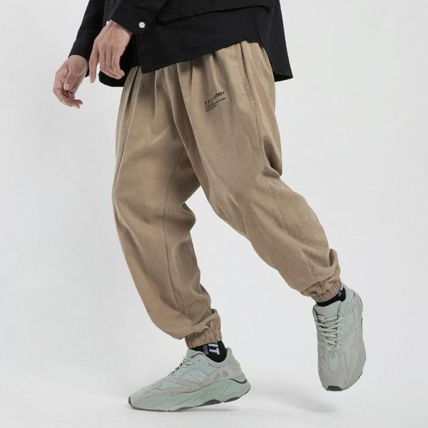 Pantalons pour hommes Harem Hommes Crayon Hip Hop Style Pleine Longueur Mâle Lâche Casual Streetwear Taille Élastique Street Dance