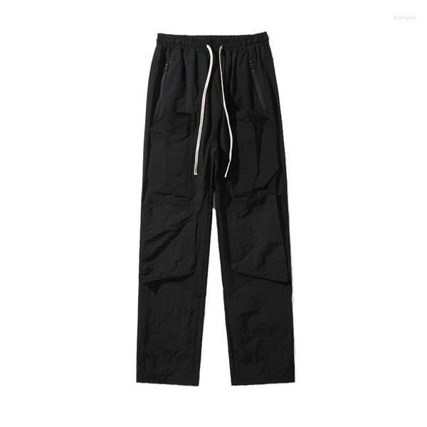 Pantalon homme haut luxe hommes 2023 coton sous ma voiture fermeture éclair confortable Nylon Parkour sueur sport décontracté kaki Cargo # A05