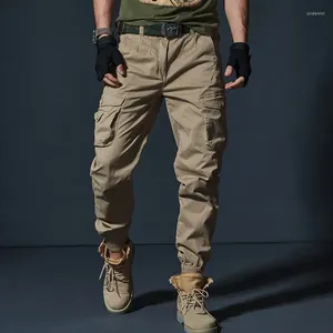 Pantalon masculin de haute qualité coton camouflage de cargaison tactique décontractée streetwear harajuku joggers