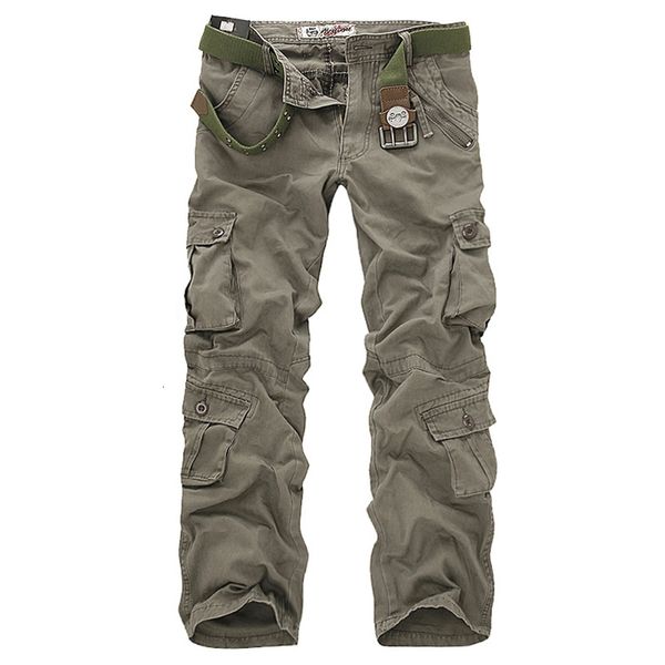 Pantalons pour hommes Pantalons cargo de haute qualité pour hommes Casual Loose Multi Pocket Military Pants Pantalons longs pour hommes Camo Joggers Plus Size 28-40 230715