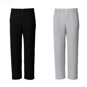 Pantalons pour hommes de haute qualité Hommes Femmes Plissé Homme Plisse Pantalons de survêtement Joggers Cordon Droit Mode Casual Été Glace Soie Pantalonhcrr