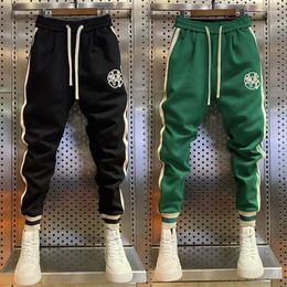 Pantalons pour hommes de haute qualité en plein air Jogging sport mode brodé rayé pantalon de luxe marque de créateurs vêtements
