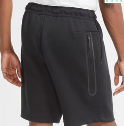 Pantalons pour hommes Shorts pour hommes en polaire technique de haute qualité pantalons de survêtement réfléchissants à fermeture éclair CU4504 S-XXL