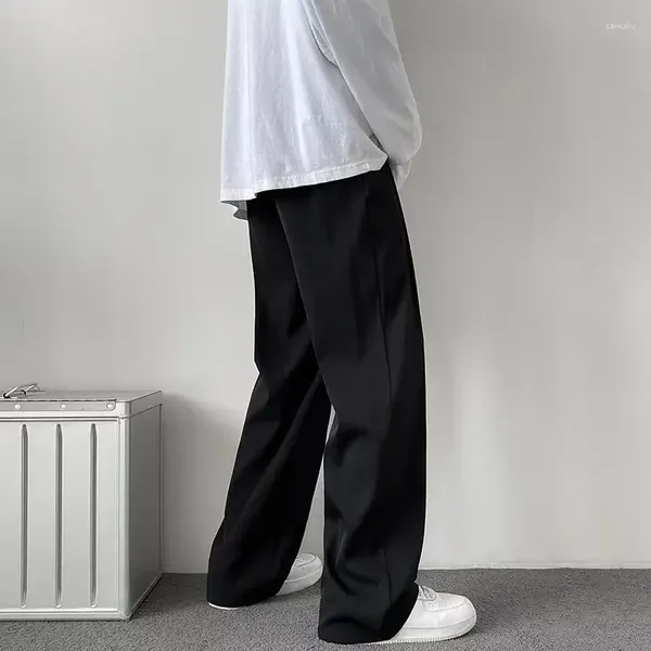 Pantalon masculin Sense de la version coréenne de la soie de glace The Trend Casual Lovers Lignet Fried Street Wear