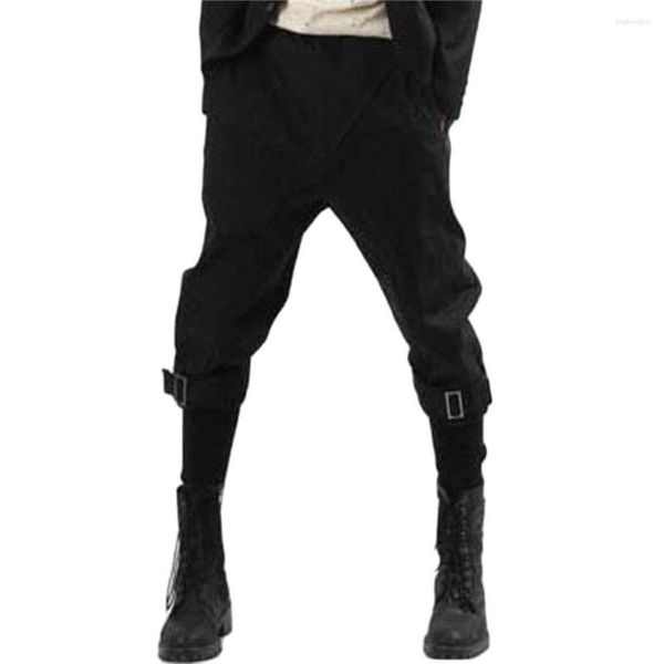 Pantalons pour hommes High Street Fashion Hip Hop Pieds fuselés Harem Capris courts Hommes amples Pantalons skinny Sweat