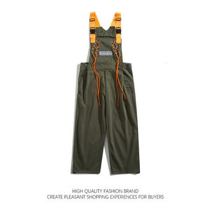 Herenbroek High Street Werkpak Bandbroek Heren Dames Losvallend Casual Wijde pijpen Sling Jumpsuit met bandjes Paar Sport Rechte been rompertjes 230615