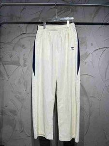 Pantalon pour hommes Version haute B Family 23S Pantalon de sport patchwork, tissu imperméable en nylon avec léger processus de pli, style unisexe 5LK4
