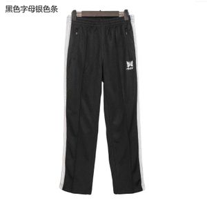 Pantalons pour hommes High-version Aiguilles papillon Four Seasons Stripe marque de mode ample jambe large femmes sport décontracté T2302205