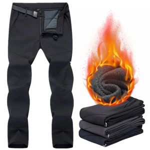 Pantalons pour hommes Pantalons de randonnée pour hommes femmes en plein air imperméable coupe-vent couples Trekking Camping escalade polaire pantalon chaud 231127