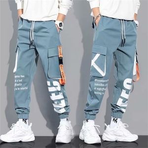 Pantalons pour hommes Hip Hop Cargo Streetwear coton Joggers mode pantalons de survêtement homme décontracté sarouel été Harajuku femmes 220826
