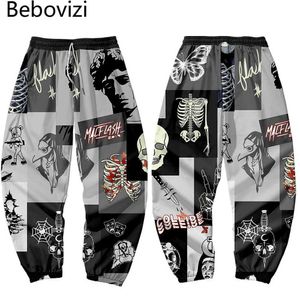 Herenbroek hiphop skelet sportbroek heren multi pocket laadbroek harajuku jogging broek streetwear broek plus mize 4xl 5xl 6xl j240507