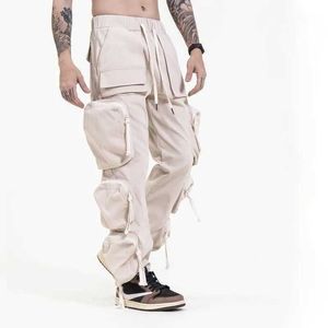 Herenbroek Hip Hop Street Casual broek Bottom Fashionable 3D Multi Pocket Cargo Pants Slow Runner Drawring Zipper Sports Pants XLL2405