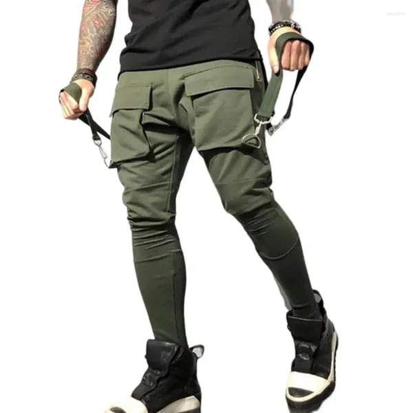 Pantalon pour hommes Hip Hop Sweat Absorbant des hommes Fitness Cargo décontracté Multi poches Vêtements quotidiens respirants