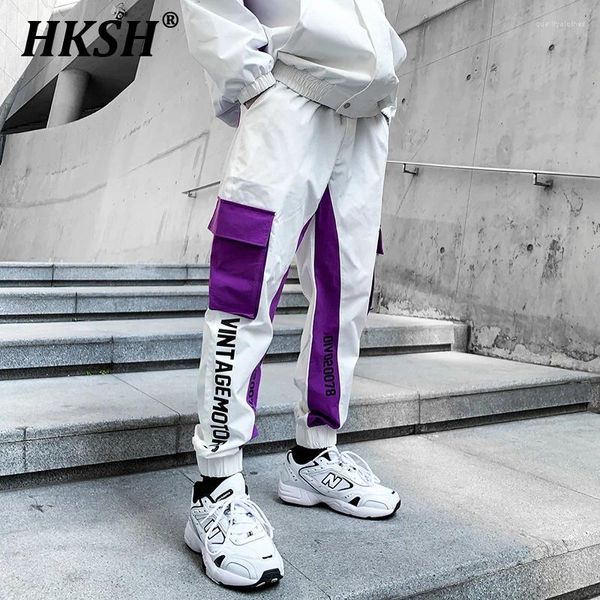 Pantalones para hombres HKSH Spring Summer Patchwork Pencil Tactical Safari Leggings Leggings China-Chic Techwear Everly HK0694