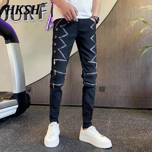 Pantalon masculin hksh printemps d'été Tide Dark Casual Brand Trendy Slim Fit Streetwear Gothic Sautpheurs Chic Niche HK0997