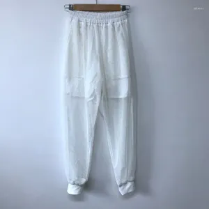 Pantalon ajouré transparent pour hommes, Design de personnalité, décontracté, de haute qualité, élégant, neuf Points, Tide, été 2023, 21F1881