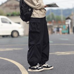 Pantalones de hombres al estilo Hong Kong más fácil para el partido noveno estudiante de ocio Cargo