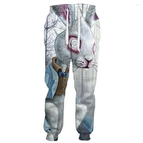 Pantalons pour hommes HX Mode Animal Mens Scary Story 3D Imprimé Sportwear Pantalon de survêtement décontracté Harajuku Streetwear Hommes Vêtements