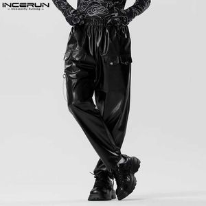 Pantalon pour hommes Incerun 2023 American Style Mens Chain Splicing Design Pantal