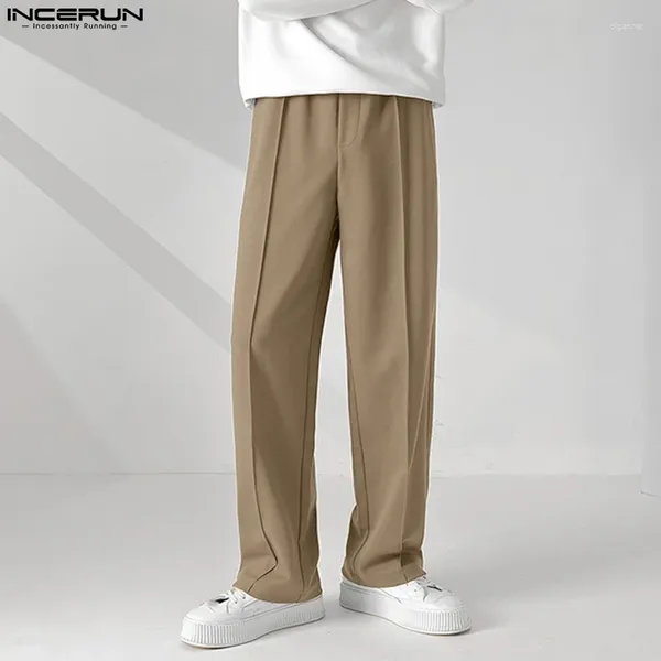 Pantalones para hombres Incerun Hombres casuales Joggadores de color sólido