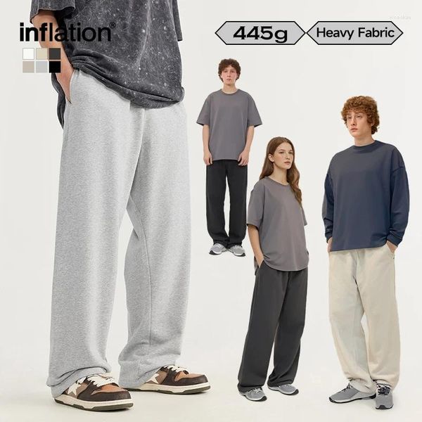 Pantalon pour hommes inflation poids lourd pantalon droit de sueur unisexe pantalon décontracté en ajustement en vrac