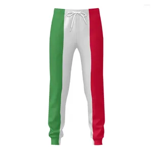 Herenbroeken Italië Vlag Heren Joggingbroek Met Zakken Joggers Voor Heren Sport Casual Zweet Trekkoord