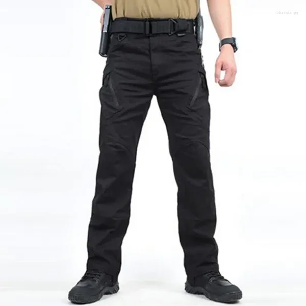 Pantalons pour hommes IX9 City Tactique Cargo Hommes Combat SWAT Armée Militaire Coton Poches Stretch Paintball Militaire Pantalon Occasionnel