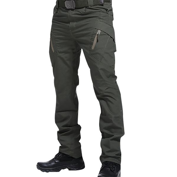 Pantalones para hombres IX9 Hombres Militar Táctico Cargo Pantalones al aire libre Combate Swat Ejército Entrenamiento Pantalones militares Pantalones deportivos para senderismo Caza 230320