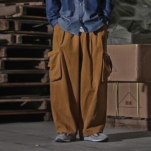 Pantalons pour hommes Japon Coréen Streetwear Mode Lâche Casual Vintage Large Jambe Cargo Cityboy Femmes Baggy Pantalon Pantalon Pour Hommes
