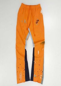 Herenbroeken jeans ies dept ontwerper zweetwedstrijd sport 7216B geschilderde flare zweetpant 8tmu3777694