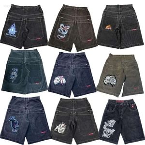 Pantalons de hommes Jnco shorts y k Hip Hop Pocket Baggy Denim Gym Men Femmes Summer Harajuku Gothic Basketball Streetwear DAC