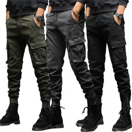 Pantalones para hombres Joggers Cargo para hombres Casual Hiphop Y2k Hit Color Pocket Pantalones masculinos Pantalones de chándal Streetwear Oversize