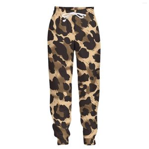 Heren broek jumeast jogger casual joggingbroek baggy heren luipaard print patroon rechtstreeks voor mannen streetwear y2k tracksuit broek