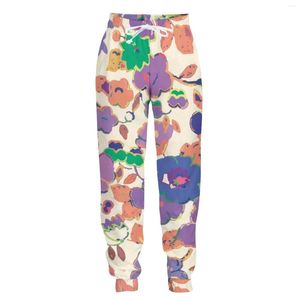 Herenbroek jumeast y2k jogger casual joggingbroek baggy voor mannen aquarel bloem foto rechte extra grote trainingspakbroek