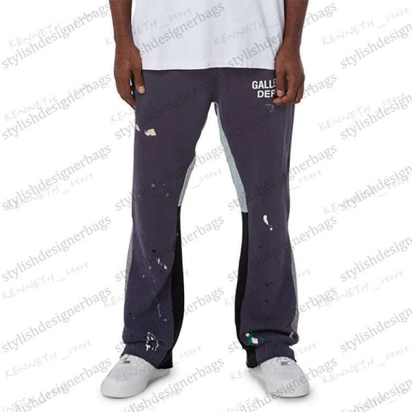 Pantalones de hombres Kanye Los mismos pantalones de graffiti de graffiti de chapuzón de Kanye High Street Casual y mujer Micro Speaking Speaker Pantalones Pantalones T230322 T230322