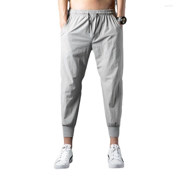 Pantalones para hombres KB Verano Casual Seda de hielo Capris Leggings deportivos Juventud Secado rápido