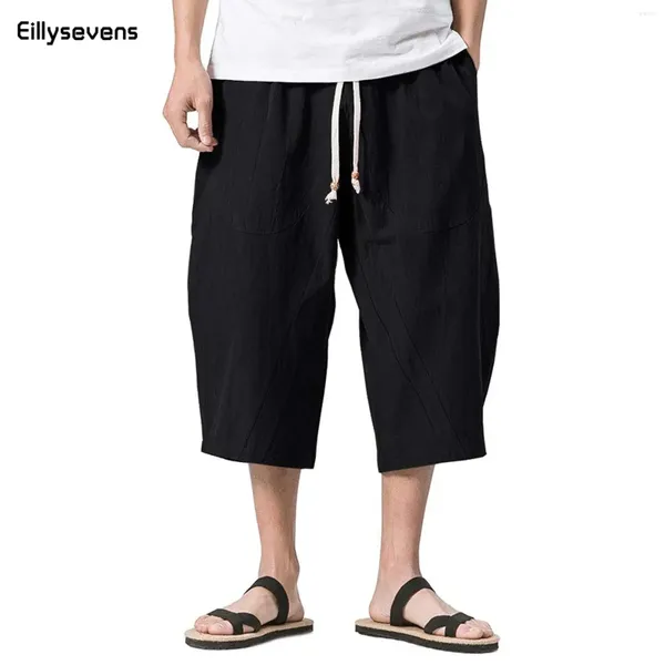 Pantalones de hombres kimono macho casual suelto suelto samurai estampado estampado japón hombres yukata harajuku disfraz asiático tradicional