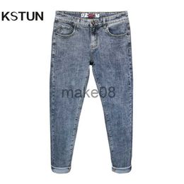 Pantalons pour hommes KN Hommes Jeans Pantalons Denim Fashion Desinger Slim Fit Noir Bleu Gris Jeans pour Homme Streetwear Casual Pantalons pour Hommes Cowboys J230714