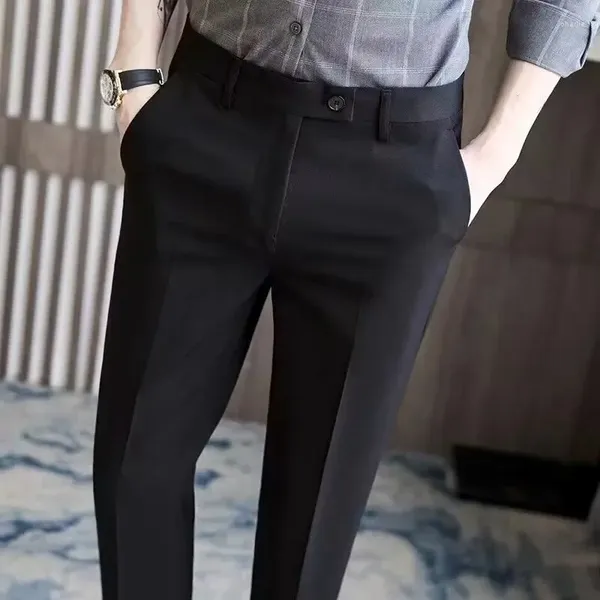 Pantalon pour hommes coréen décontracté costume de haute qualité survêtement respirant et confortable