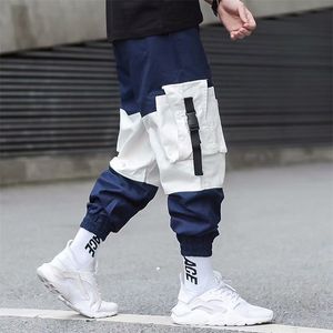 Pantalon masculin Hip Hop Boy Multipocket Multick Elastic Raise Harem Pant Men Streetwear Punk Casual Colters Jogger Male Dancing Ins Pant 220922