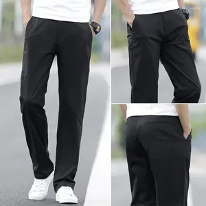 Pantalon masculin coréen lâche droit décontracté été mince confortable respirant doux et à la mode pour hommes plus taille