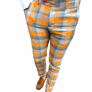 Mannen Broek Koreaanse Stijl Slanke Casual Enkelbroek Straat Tieners Lente Zomer Hoogwaardige Busin Casual Mannelijke Pak Broek c2Gi #